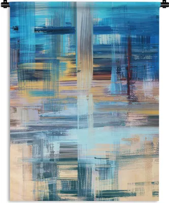 Produktbild von MuchoWow® Wandteppich Wandbehang Ölfarbe - Abstrakt - Malerei 120x160 cm Tapisserie Dekoration Wandtuch - Wohnzimmer - Moderne