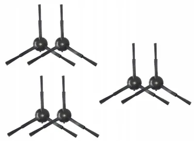 Produktbild von Seitenbürsten für Roborock S50 S51 S55 - 6 Stück - Schwarz - Ersatzbürsten für Saugroboter