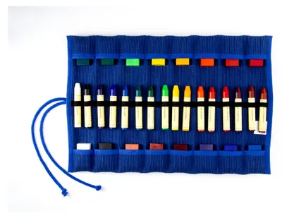 Produktbild von Rollmäppchen für die Waldorfschule inklusive Stifte und Blöcke (blau, 16er)