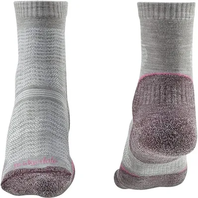 Produktbild von Bridgedale Hike UltraLight T2 Merino Performance Crew Women's Velikost: L / Barva: aubergine