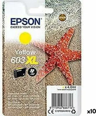 Produktbild von Original Tintenpatrone Epson XP-2100 3100 4100 WF-2830DWF 2850DWF Gelb (10 Stück)