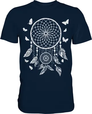 Produktbild von Traumfänger Schmetterling T-Shirt – Navy / M