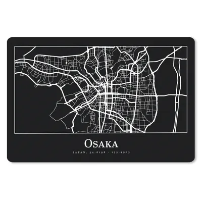 Produktbild von MuchoWow® Mauspad Mousepad Karte - Osaka - Stadtplan 27x18 cm - Mousepads - Maus Mat - Pad - Mausunterlage - Büroartikel - Desk Matten