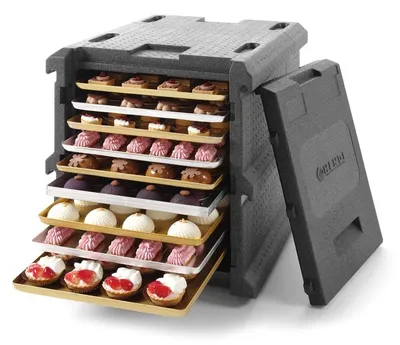 Image de Thermobox 9 x 600 x 400 mm, HENDI, Profi Line, 128 L, 540 x 700 x (H) 640 mm