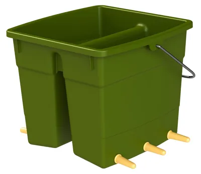 Image de Seau pour agneau - 10 litres - 6 tétines