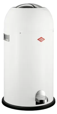 Obrázok produktu pre Kôš na odpadky Wesco Kickmaster, zberný kôš, pedálový kôš, oceľový plech, biely, 33 l, 184631-01