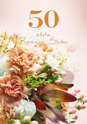 Zdjęcie produktu dla Kartka Okolicznościowa Rocznica Ślubu 50