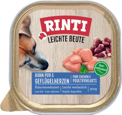 Produktbild von Rinti - Leichte Beute 9x300g | Huhn Pur & Geflügelherzen