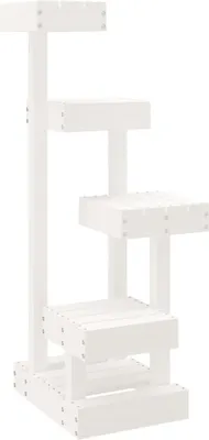 Obrázek produktu pro vidaXL Strom pro kočky bílý 45,5x49x103 cm Masivní borovicové dřevo