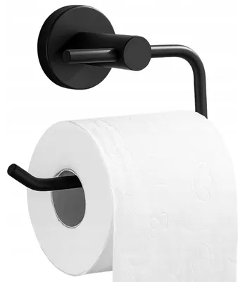 Produktbild von EdiBazzar Toilettenpapierhalter Schwarz WC Loft Edelstahl