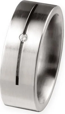 Produktbild von Ring 55 - Edelstahl - Brillant 0,02ct