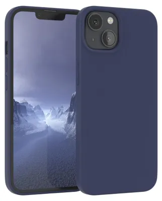 Produktbild von EAZY CASE Silikonhülle für Apple iPhone 13 Silikon Backcover Schutz in Blau