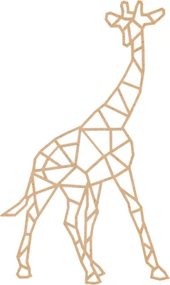 Produktbild von Casa Sentir Giraffe Wanddekoration - Medium - Natur | Gemälde, Bilder & Spiegel