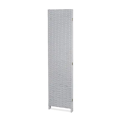 Immagine prodotto di Paravento divisorio Relaxdays, 4 pannelli, A x L: 180 x 180 cm, divisorio pieghevole, schermo per la privacy, plastica, bianco-grigio