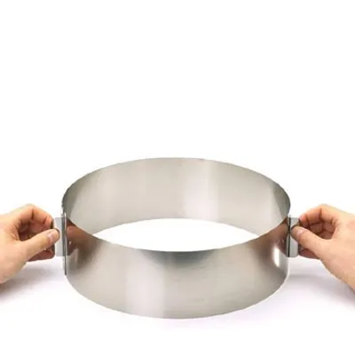 Obrázok produktu pre GEFU TONDO XXL, Obruč na tortu, Kolo, Nerezová oceľ, Nerezová oceľ, 100 mm