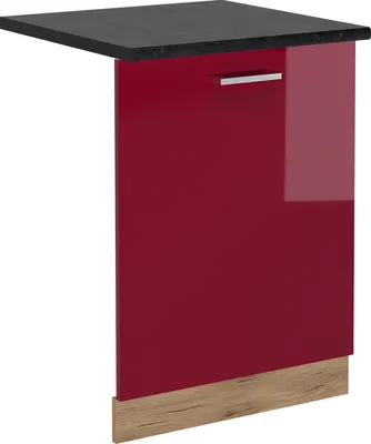 Image de Façade de lave-vaisselle Vicco R-Line Rouge brillant 60cm , PT Anthracite, Model 54952