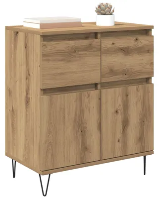 Zdjęcie produktu dla vidaXL Kredens dębowy Artisan 60 x 35 x 70 cm drewno kompozytowe i żelazo