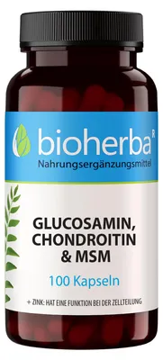 Obrázok produktu pre Glukosamín, chondroitín a MSM 100 kapsúl
