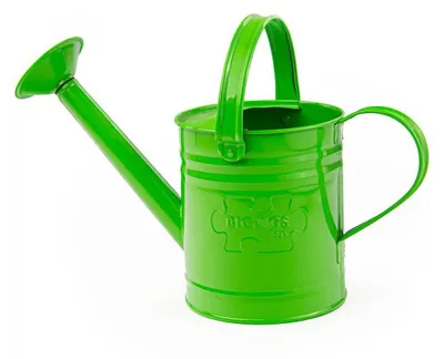 Produktbild von BigJigs Kinder-Gießkanne grün - Metall Gießkanne für Gartenspaß