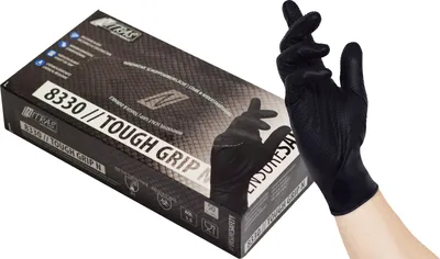 Produktbild von 8330 // 50 Stück Nitras Tough Grip N verstärkte Einmalhandschuhe S
