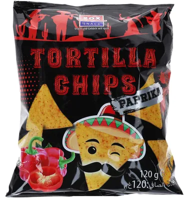 Produktbild von XOX Tortilla Chips Paprika 120g