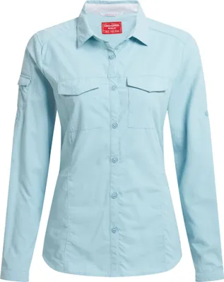 Immagine prodotto di Craghoppers - Camicia "Adventure III" da donna a maniche lunghe CG2166 (38 IT) (Blu cielo)