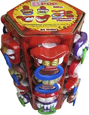 Produktbild von WOM BPOP Lutscher Mix Tower Gebiss Lollis 24er Box 7 Modelle