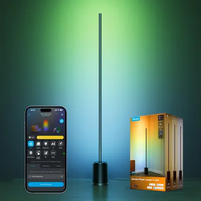 Productafbeelding van LED-Vloerlamp met 3 Lampen RGBICWW, Slimme Hoekvloerlamp van 152cm
