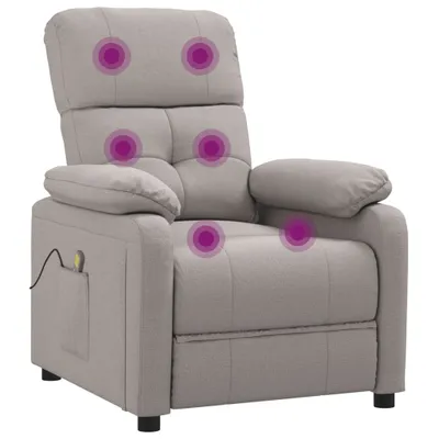 Produktbild von vidaXL Massagesessel Taupe Stoff