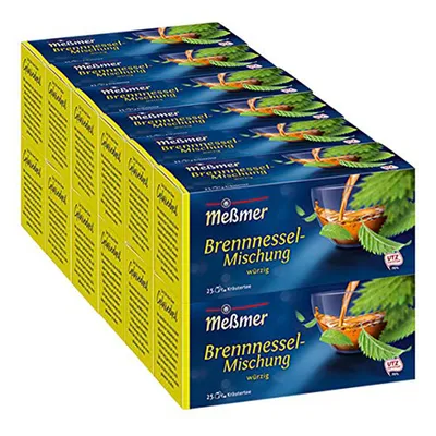 Obrázok produktu pre Meßmer žihľavová zmes jemne korenistá 25 čajových vrecúšok 50g 12 balení