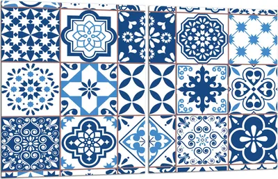 Produktbild von Herdabdeckplatten 2x40x52 Glaskeramikfeld 2-Teilig Glas Spritzschutz Mosaik