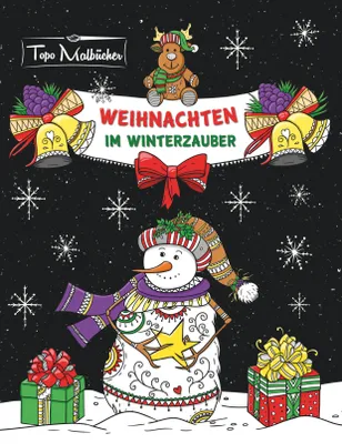 Produktbild von Malbuch für Erwachsene Weihnachten im Winterzauber: Zauberhaftes Ausmalbuch zum Entspannen im Herbst, Winter & zu Weihnachten