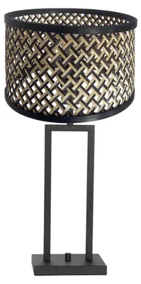 Immagine prodotto di Steinhauer - lampada da tavolo - Stang - nero - bambù metallo - lampada d'atmosfera - E27 - 3703ZW