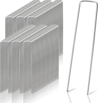 Produktbild von TolleTour Heringe Zeltheringe 15x2.5cm Erdanker 300 Stück Bodenanker Zeltnagel Unkrautvlies Erdnagel feuerverzinkt
