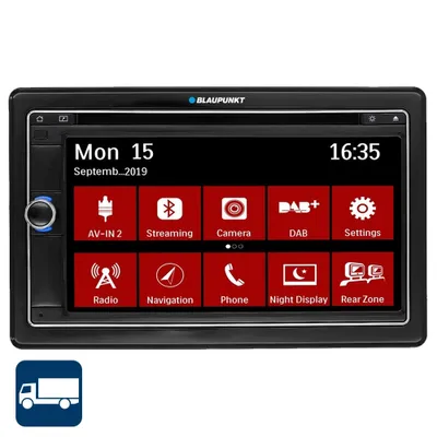 Obrázek produktu pro Blaupunkt LEIPZIG 690 DAB NAV TRUCK/Camper 2DIN s DAB + Bluetooth + DVD včetně 24měsíční aktualizace map (Pro-Line)