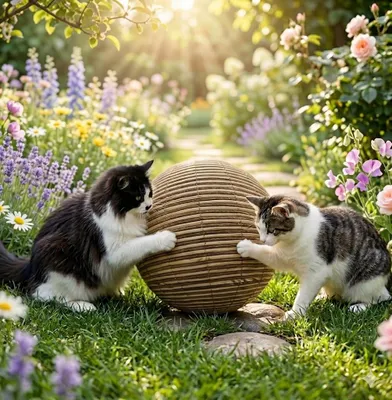 Immagine prodotto di Un giocattolo per gatti di prima qualità o un'elegante pallina decorativa