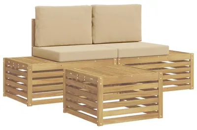 Image de Ensemble de canapés d'extérieur 4 pièces vidaXL