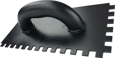 Produktbild von Zahnkelle Kunststoff Glättekelle Kelle Kleberspachtel Zahnspachtel 270 x 130 mm 10 x 10 mm