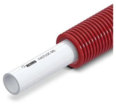 Produktbild von REHAU Universalrohr FASTLOC ML, 20x2, im Schutzrohr rot, Bund mit 50m, 1 Stk.
