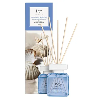 Produktbild von ipuro ESSENTIALS sunny beachtime, Duftflasche, Schilfaroma-Diffusor, 0,1 l