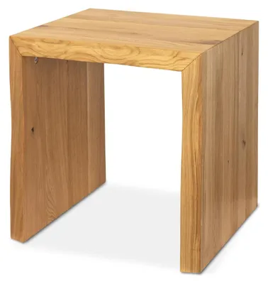 Produktbild von Massivholz Hocker I Bank aus Eiche mit Baumkante
