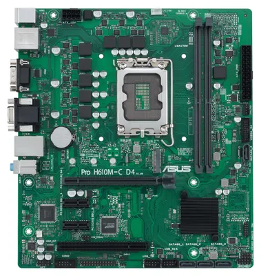 Obrázek produktu pro ASUS PRO H610M-C D4-CSM - Základní deska - micro ATX - patice LGA1700 - čipová sada H610 - USB 3.2 Gen 1 - Gigabit LAN - Integrovaná grafika (vyžaduje CPU)