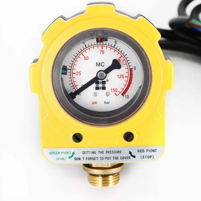 Zdjęcie produktu dla Pompa Wyłącznik ciśnieniowy Sterowanie pompą Regulator ciśnienia 220 V 0-10 bar Zakres: Pompa zanurzeniowa, pompa samozasysająca, pompa strumieniowa
