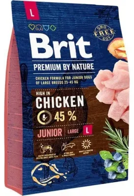 Zdjęcie produktu dla BRIT Premium by Nature Junior Large Chicken - sucha karma dla psów - 3 kg