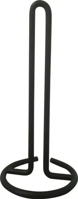 Produktbild von Küchenrollenhalter - Schwarz matt - Metall - H 30 cm