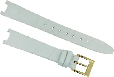 Produktbild von Candino Uhrenarmband Leder weiß Krokoprägung C4670/1 C4670/3
