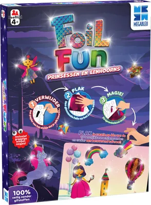 Produktbild von Foil Fun Bastelset - Prinzessinnen und Einhörner - Kreatives Spielzeug für Kinder