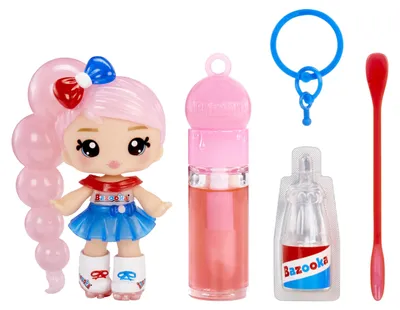 Produktbild von MGA Entertainment Yummiland Lip Gloss Doll- Licensed Sweets- Bazooka Bubblegum, Mini-Puppe, Weiblich, 4 Jahr(e), Junge/Mädchen, 100 mm, Mehrfarbig