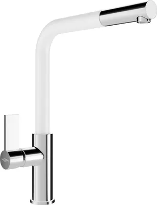 Immagine prodotto di Mexen Flora rubinetto da cucina, cromo/bianco - 670401-02