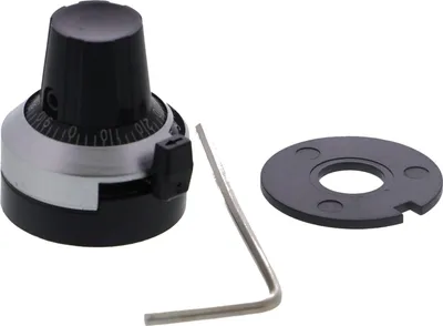 Produktbild von Präzisionsdrehknopf für Potentiometer, 360°, 25x22mm (WXD3-13)
